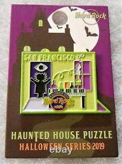 Hard Rock Cafe Halloween Series Haunted House Puzzle Complete 12 Pin Set