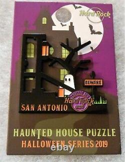 Hard Rock Cafe Halloween Series Haunted House Puzzle Complete 12 Pin Set