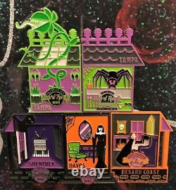 Hard Rock Cafe Halloween Series Haunted House Puzzle Complete 5 Pin Set