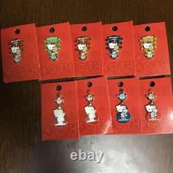 Hard Rock Cafe Hello Kitty 40 Year Anniversary Pin Badge 9pcs Set Japan osaka
