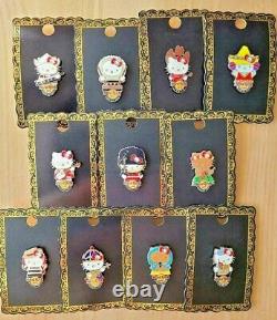 Hard Rock Cafe Hello Kitty Pin Set World Kitty Limited From Japan HRC New DHL