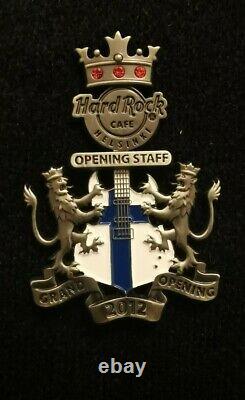 Hard Rock Cafe Helsinki- 3D Grand Opening STAFF Pin 2012- LE 120