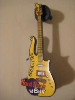 Hard Rock Cafe Hollywood Cloud Guitar Pin Yellow Rare