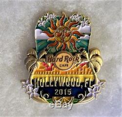 Hard Rock Cafe Hollywood Fl Limited Edition Original Icon City Series Pin #84544
