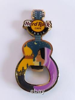 Hard Rock Cafe INDIA- Guitar with HRC Logo Magnet Bottle Opener (ULTRA RARE)
