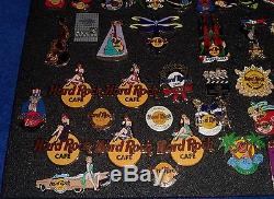 Hard Rock Cafe Icon Pin Set Madrid Barcelona and more 55 pins