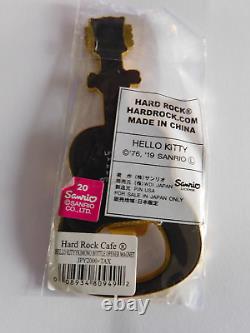 Hard Rock Cafe JAPAN SANRIO Hello Kitty Kimono Guitar Magnet Bottle Opener