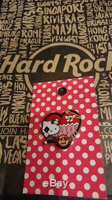Hard Rock Cafe Japan Fukuoka Hello Kitty pin 4 types set Not for sale stickers