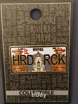 Hard Rock Cafe Kathmandu Nepal Licence Plate Pin (LP)