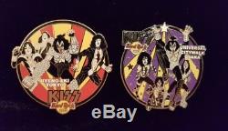 Hard Rock Cafe Kiss Comics Japan Series Pin Set Stanley Simmons Frehley Uyeno