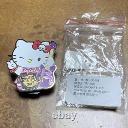 Hard Rock Cafe Kitty Sanrio Pin Badge Guitar Japan Limited Rarity