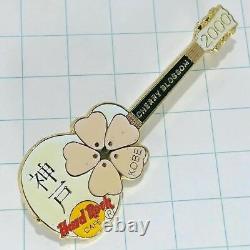 Hard Rock Cafe Kobe Cherry Blossom Guitar Pin Badge Pins