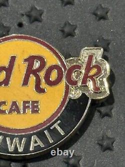 Hard Rock Cafe Kuwait 4lcclassic Logo Gold Black Pin 83691