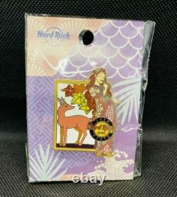 Hard Rock Cafe Kyoto Limited Pin Badge Flower Baggravure Idol Book From Jp