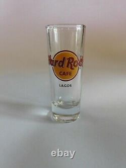 Hard Rock Cafe LAGOS Classic Cordial City HRC Logo 4 Shot Glass Glassware