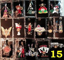 Hard Rock Cafe LAS VEGAS STRIP 2011 SET of 15 PINS PINsanity #7 Event Exclusives