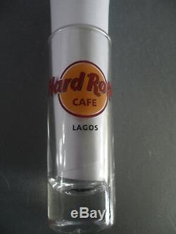 Hard Rock Cafe Lagos Black Letter Cordial City Logo Shot Glass Glassware