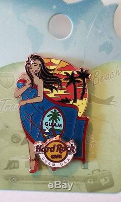 Hard Rock Cafe Landmark Flag Girl Series Pin Guam USA 1st Edition, LE100