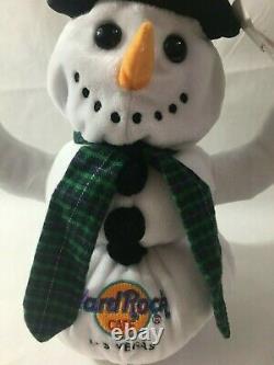 Hard Rock Cafe Las Vegas 2001 Holiday Snowman Bear Limited Edition Plush