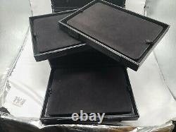 Hard Rock Cafe Leather Pin Carrying/display Case With Drawers - New