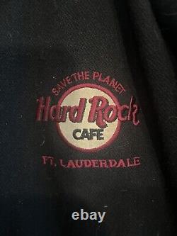 Hard Rock Cafe Leather and Wool Ft Lauderdale Jacket XL