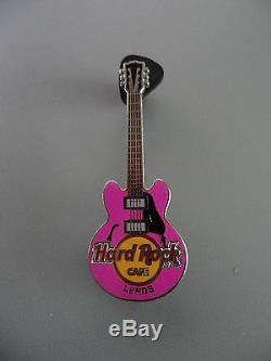 Hard Rock Cafe Leeds Classic Core 4 String City Guitar Pin (Closed Cafe)