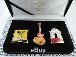 Hard Rock Cafe London 2008 Hard Rock Calling Special Event VIP Pin Box Set