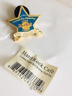 Hard Rock Cafe London STAFF 2005 Grand Re-opening Blue Star pin