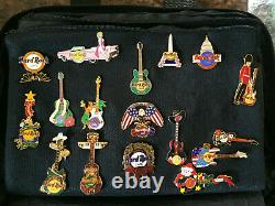 Hard Rock Cafe Lot of 49 Variety Locations GUITAR Pins Collection