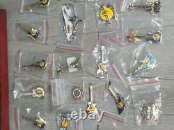 Hard Rock Cafe Lot of 50+ Variety US & International Locations Pin Collection