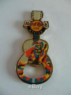 Hard Rock Cafe MEXICO City Guitar with HRC Logo Fridge Magnet Bottle Opener