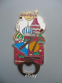 Hard Rock Cafe MOSCOW City Tee Design Guitar & Logo Magnet Bottle Opener