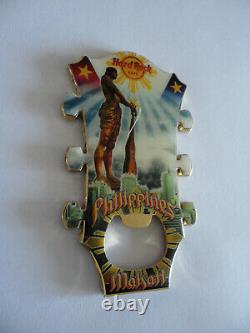 Hard Rock Cafe Makati Philipines Guitar Head Magnet Bottle Opener with HRC Logo