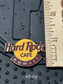 Hard Rock Cafe Maroon Kuwait Classic Logo Gold Pin #28004