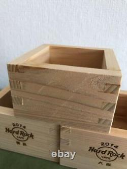 Hard Rock Cafe Masu Sake Cup Set of 5 Size 8.5cm Limited Japan Tokyo Osaka etc