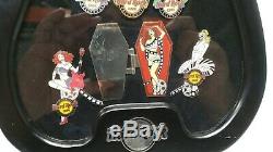 Hard Rock Cafe Monster Collectible Pins with Guitat Glass Display Case LOT