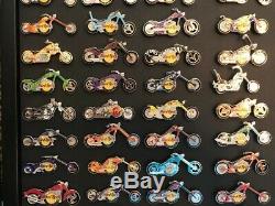 Hard Rock Cafe Motorcycle Pins Lot of 58