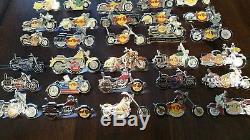 Hard Rock Cafe Motorcycle Pins from all over the country. 51 total