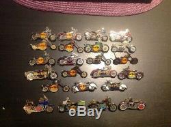 Hard Rock Cafe Motorcycles Pins/Buttons Las Vegas Stockholm Nashville Lot 23