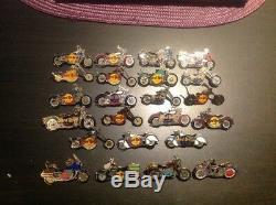 Hard Rock Cafe Motorcycles Pins/Buttons Las Vegas Stockholm Nashville Lot 23