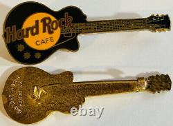 Hard Rock Cafe NO CITY NAME Black Les Paul GUITAR PIN HRC #3418 FC PARRY FCP'85
