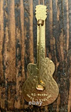 Hard Rock Cafe NO NAME White Les Paul Guitar Pin FC Parry Made in England RARE