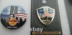 Hard Rock Cafe New York 2021 9/11 20th Anniversary Pin And Button (new)