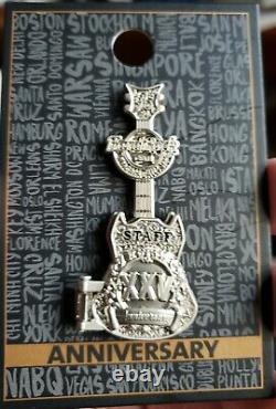 Hard Rock Cafe Niagara Falls 25th Anniversary STAFF hinged guitar Pin 2021 LE100