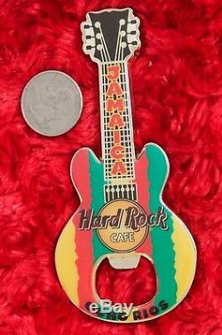Hard Rock Cafe OCHO RIOS Bottle Opener Magnet Guitar Jamaica Flag no pin Rasta