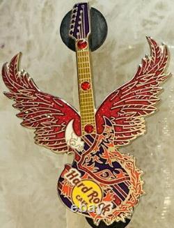 Hard Rock Cafe ONLINE 2007 Dark Romance Winged Guitar Prototype RARE PIN #58490
