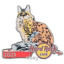 Hard Rock Cafe ONLINE 2021 CAT & GUITAR Series 8 PIN Set LE 200 All New on Cards