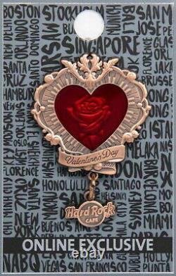 Hard Rock Cafe ONLINE 2021 Valentine's Day Heart PROTOTYPE PROTO RARE PIN LE 10