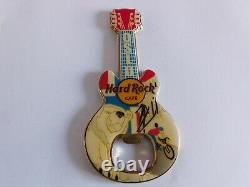 Hard Rock Cafe OSLO Polar Bear City Logo Icon Guitar Magnet Bottle Opener