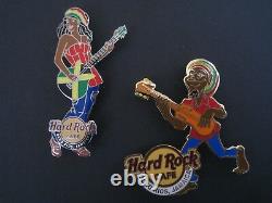 Hard Rock Cafe Ocho Rios Jamaica Set of 2 Pin